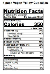 4 pk Vegan Cupcakes w/ Frosting on side