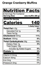 6 pk. Nut and Gluten Free Muffins