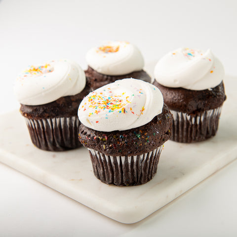 4 Allergen Friendly Choc Cupcakes (Plant Based)